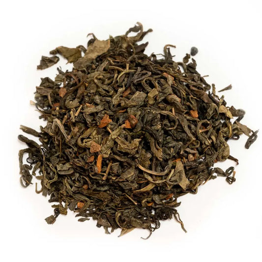 Zielona herbata Chinese Dragon o smaku wanilii i cynamonu. 100 g